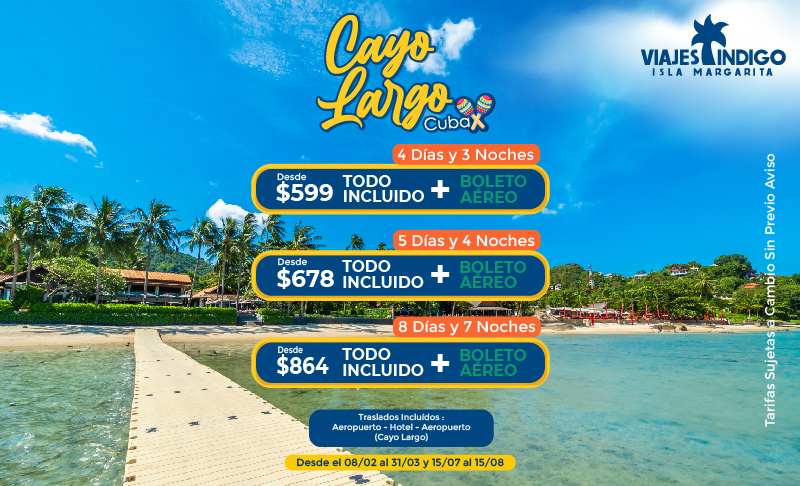 Vacaciones en Cayo Largo 🏖️ un paraíso de Cuba 🏝️